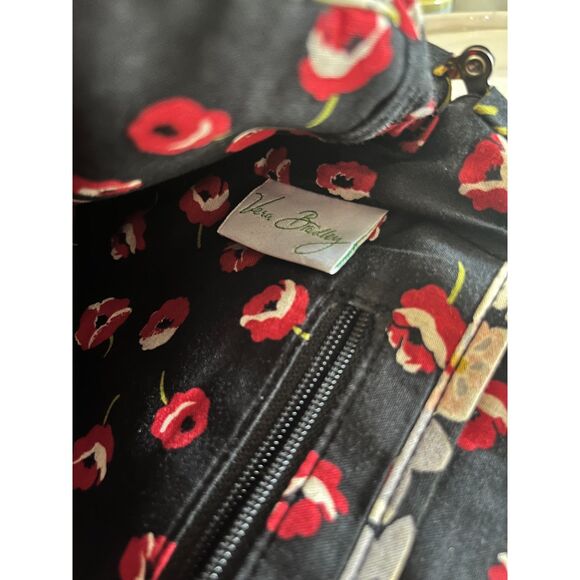 Vera Bradley Quilted Floral Kiss Lock Satchel Bag - Picture 5 of 5